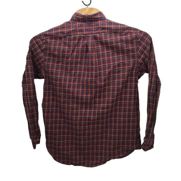 Ralph Lauren Mens Large Brown Plaid Long Sleeve Button Down Cotton Shirt Classic - Picture 3 of 11